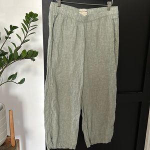 Cynthia Rowley Pull On 100% Linen Lounging Pants. Size L